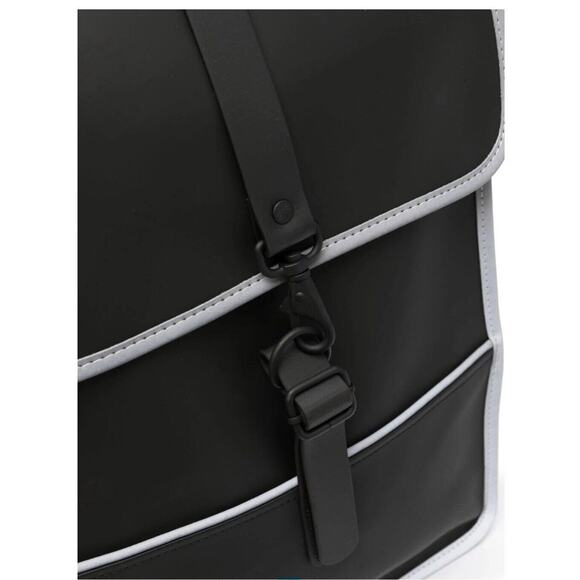 Rains Backpack Reflective Black Reflective 14090 Waterproof New With Tags - Picture 14 of 15